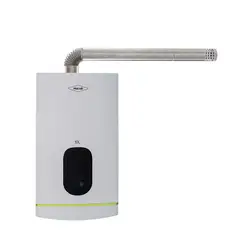 Haceb - Calentador Modulante Coral 12 lt Gas Natural Tiro Forzado Blanco