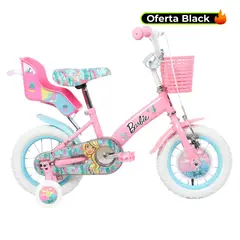 BARBIE - Bicicleta para niñas Rin 12