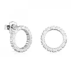 TOUS - Aretes Para Mujer Straight kaos Icon Plata