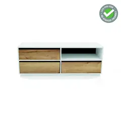MICA - Mueble de Televisión Moderno de 120 x 45 x 40 cm para Televisores de Hasta 32 Pulgadas,