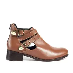 VIOLA - Bota para mujer caña baja senovia miel
