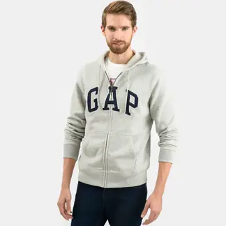 GAP - Hoodie Hombre con Logo de Algodón
