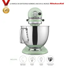 KITCHENAID - Batidora de Pedestal Artisan KSM150PSPT Verde Pistacho, 10 velocidades
