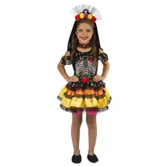 FANTASTIC NIGHT - Disfraz para Niña Catrina