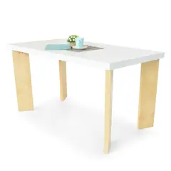 MICA - Mesa de Comedor Moderna para 6 personas en Aglomerado MDP Rectangular