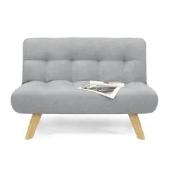 MICA - Sofá Moderno Tela 2 Puestos Nantes 121 x 82 x 80 cm - Mueble