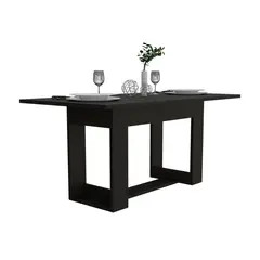RTA MUEBLES - Mesa de Comedor Moderna para 4 Personas en Aglomerado MDP Rectangular