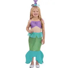 FANTASTIC NIGHT - Disfraz Sirenita Niña Verde