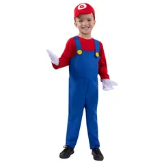 FANTASTIC NIGHT - Disfraz para niño gamer mágico rojo fantasía