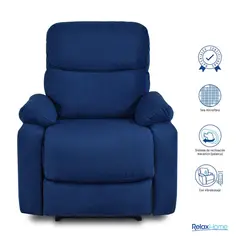ELITE LIVING - Silla Reclinable Velara Masajeadora 1 puesto Microfibra - Mueble