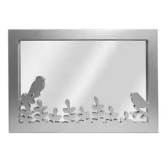 DIMI HOME - Espejo de Pared 60 cm Jonetsu Plateado