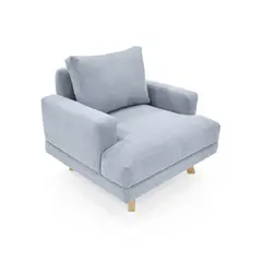 MICA - Poltrona Moderna en Tela Tobago 80 x 85 x 80 cm