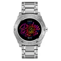 GUESS - Reloj para Hombre Connect Androit 2.0. Reloj análogo Plateado Acero inoxidable