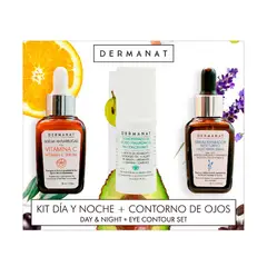 DERMANAT - Set Cuidado Facial Día y Noche incluye : 3 Productos