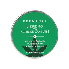 DERMANAT - Hidratante Corporal Ungüento con Aceite de Cannabis para Todo tipo de piel 60 ml