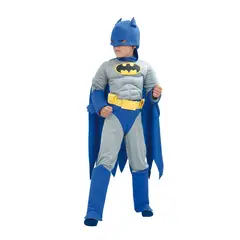 CACHIVACHES - Disfraz para niño Batman DC Superhéroe fantasía