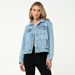 SYBILLA - Chaqueta de jean para Mujer de Algodón
