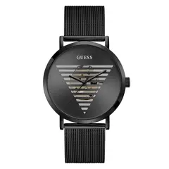 GUESS - Reloj para Hombre Idol. Reloj análogo Negro Acero inoxidable