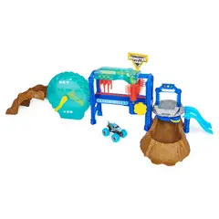 MONSTER JAM - Vehículo Monster Jam Set De Juego Lavado De Carros- Escala 1:64