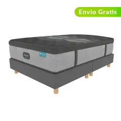 BEAUTYREST SIMMONS - Colchón con Base Cama Doble Firmeza Suave Ortopédico Resortado con Pillow Diamond Pt 140 x 190 cm Beautyrest - 0% Interés a 3, 6 o 12 Cuotas Pagando con tu CMR Banco Falabella