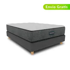 BEAUTYREST SIMMONS - Colchón con Base Cama Sencillo Firmeza Media Ortopédico Resortado Select Tt 100 x 190 cm + Almohada Beautyrest - 0% Interés a 3, 6 o 12 Cuotas Pagando con tu CMR Banco Falabella