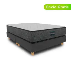 BEAUTYREST SIMMONS - Colchón con Base Cama Queen Firme Ortopédico Resortado Select Firm 160 x 190 cm + 2 Almohadas Beautyrest - 0% Interés a 3, 6 o 12 Cuotas Pagando con tu CMR Banco Falabella