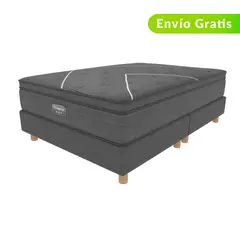 BEAUTYREST SIMMONS - Colchón con Base Cama Doble Firmeza Suave Ortopédico Resortado con Pillow C-Class Eut 140 x 190 cm Beautyrest - 0% Interés a 3, 6 o 12 Cuotas Pagando con tu CMR Banco Falabella