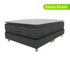 BEAUTYREST SIMMONS - Colchón con Base Cama Doble Firmeza Suave Ortopédico Resortado con Pillow Select Pt 140 x 190 cm Beautyrest - 0% Interés a 3 Cuotas Pagando con tu CMR Banco Falabella