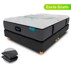 BEAUTYREST SIMMONS - Colchón con Base Cama Queen Cayman Intermedio Beautyrest - 0% Interés a 3, 6 o 12 Cuotas Pagando con tu CMR Banco Falabella