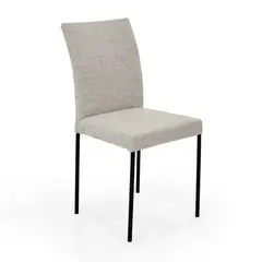 MICA - Silla de Comedor Moderna en Tela Café (Incluye 1 Silla)