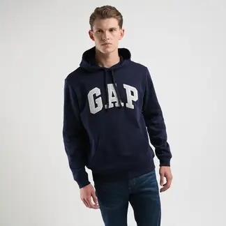 GAP - Hoodie Hombre con Logo de Algodón