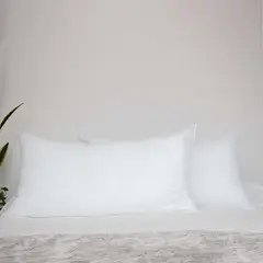 BASEMENT - Almohada Set X2 de Microfibra, Firmeza Media 50 X 90 cm Home