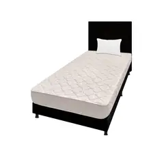 DORMILANDIA - Colchón con Base Cama Sencillo Firmeza Media Espumado Multisleep 100 x 190 cm + Almohada