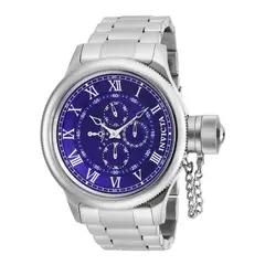INVICTA - Reloj para Hombre Russian Diver . Reloj Análogo Acero inoxidable Plateado