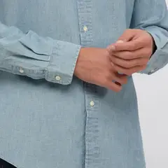 POLO RALPH LAUREN - Camisa de jean Hombre Manga larga Custom fit