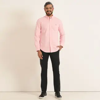 POLO RALPH LAUREN - Camisa Hombre de Rayas Manga larga de Algodón Custom Fit