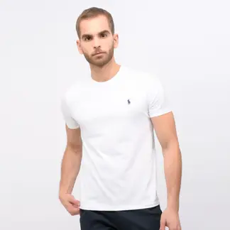 POLO RALPH LAUREN - Camiseta Hombre Manga corta de Algodón Custom Slim Fit