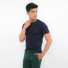POLO RALPH LAUREN - Camiseta Hombre Manga corta de Algodón Custom Slim Fit