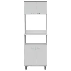 RTA MUEBLES - Mueble Auxiliar de Cocina para Microondas Moderna Fenix en Aglomerado 54 x 160 x 35 cm