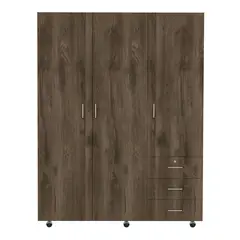 RTA MUEBLES - Closet Moderno en Aglomerado MDP 3 Puertas 3 Cajones 183 x 140 x 48 cm RTA Design - Mueble