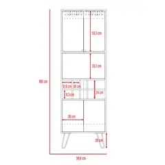 RTA MUEBLES - Mueble de Bar Moderno 180 x 59.6 x 40.6 cm