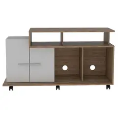 RTA MUEBLES - Centro de Entretenimiento 120 x 65 x 365 cm, Mueble de TV Moderno para Televisor de Hasta 50 Pulgadas