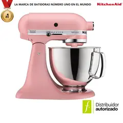KITCHENAID - Batidora de Pedestal Artisan 4.7 lt Rosa 10 Velocidades 325W
