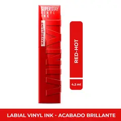 MAYBELLINE - Labial larga duración SuperStay Vinyl Ink acabado brillante 4.2 ml