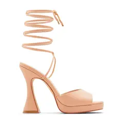 ALDO - Sandalias para Mujer con tacón grueso. Sandalias rosadas tipo romanas para mujer