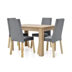 MICA - Juego de Comedor Moderno para 4 Personas (Comedor + 4 Sillas)