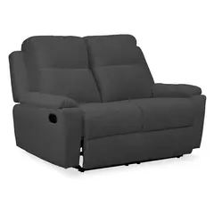MICA - Sofá Reclinable Moderno 2 Puestos en Microfibra Mecánico Marsella 180 X 100 X 80 cm