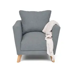 HOGAR VENECIA - Poltrona Moderna Tela Túnez 90 x 80 x 80 cm Mica - Mueble
