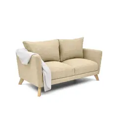 MICA - Sofá Moderno Tela 3 Puestos Túnez 170 x 90 x 80 cm - Mueble