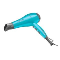 REVLON - Secador de cabello Lasting Brilliance 2000W Iones AC, secador de pelo con concentrador de aire